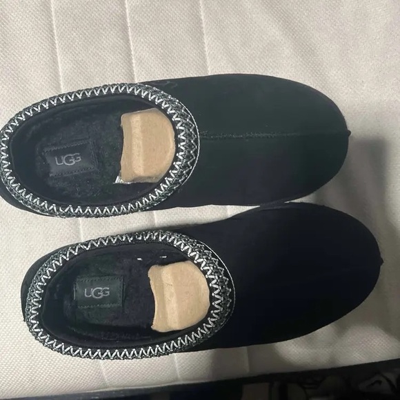 Black Slip-On Clogs with Zigzag Trim main image 5